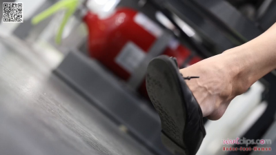 Candid Foot Fetish Dangling, Front Ballet Flats Under Seat
