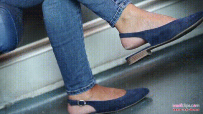 Candid Woman Feet In A Foot Fetish Watching