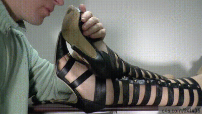 Femdom High Heels Boot Worship And Ball Stomping With High Heels Pumps, Carpet Man Slave