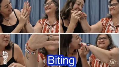 Juliette_Rj And Lady Syl Nifty In A Sexy And Delicious Biting Fetish Clip- Biting Fetish- Mouth Fetish- Teeth Fetish- Fat Hands- Fat Fingers- Fingers Fetish- Brazilian MILF