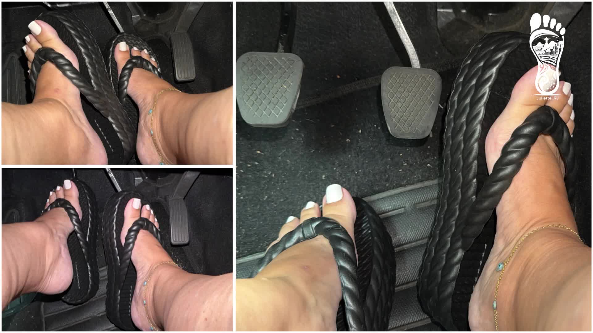 Juliette_Rj Real Life Pedal Pumping With Cum Countdown- Pedal Pumping- BBW Legs- Revvig- Foot Fetish- Arched Feet- Driving- Brazilian MILF- Wedge Flip Flops- Hard Dick- Edging- Cum Countdown