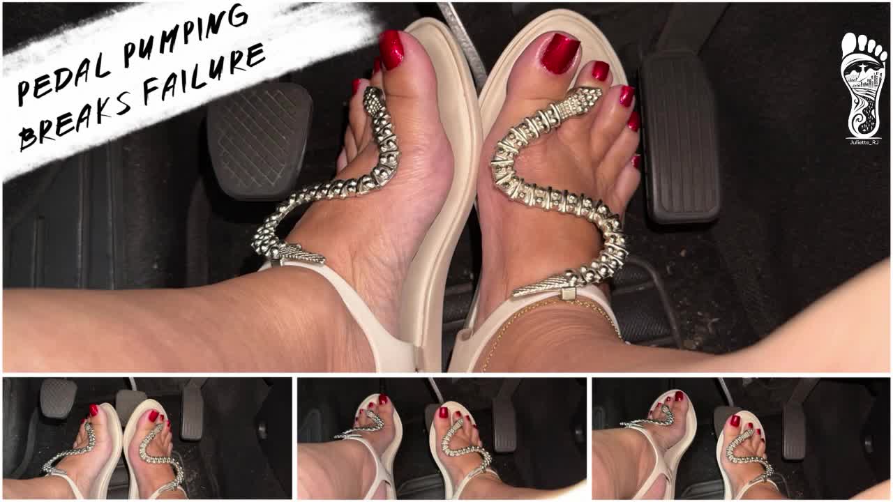 Juliette_Rj Real Life Pedal Pumping With Break Failure Simulation- For Mobile Devices Users- Pedal Pumping- BBW Legs- Revvig- Foot Fetish- Arched Feet- Driving- Melisssa Flats- Brazilian MILF- Car Accident Simulation- Role Play- Breaks