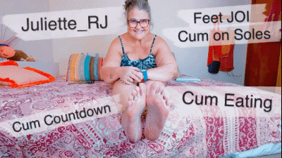 Juliette_Rj Delicious Bed JOI With Cum Eating Instructions Solo Female Foot Fetish Cum Countdown Cum Eating Thick Soles