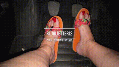 Juliette_Rj Real Life Pedal Pumping Driving On Flats And Red Nails - Pedal Pumping JOI Red Polish BBW Legs Dirty Language Revvig Cum Countdown Pump Hard JOI