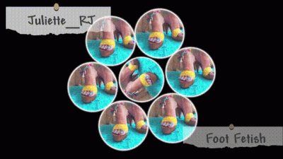 Juliette_Rj Self Feet Care On A Hot Summer Day Full HD Clip Foot Fetish Toe Spreading Dangling