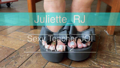 Juliette_Rj JOI Teacher Role Play On The Nex Day Part 2 For Mobile Devices Users JOI Long Toenails Teacher Fetish Role Play Foot Fetish White Polish Cum Cleaning