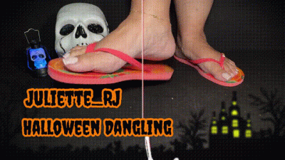 Juliette_Rj Halloween Sexy Dangling Foot Fetish Dangling Mules Flip Flops