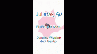 Juliette-Rj Wearing Socks And Flip Flops Different Pairs For Mobile Device Users Socks Flip Flops Dangling Flip Flops Wiggling Toes On Socks BBW Feet Foot Fetish Socks And Flip Flops Fetish