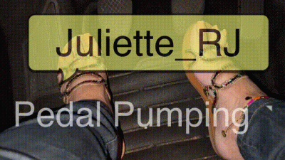 Juliette_Rj Real Life Pedal Pumping On Flats - Pedal Pumping JOI BBW Legs Dirty Language Revvig Cum Countdown Pump Hard JOI Orange Pedicure