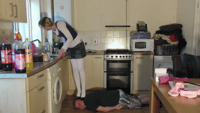 White Wool Tights & High Heels