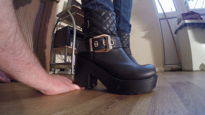 Hands & Fingers Crushed Under Chelsea's Massive Boots Close Up