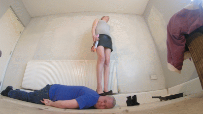 Stepping On His Head In 2 Pairs Of Shoes Floor Cam