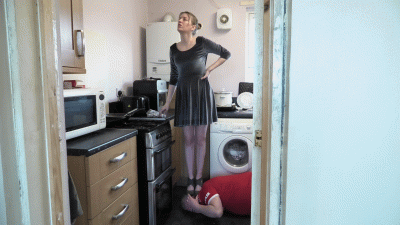 Standing On His Head In The Kitchen