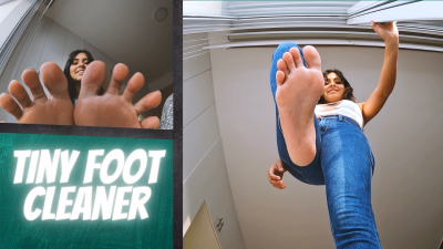 Tiny Foot Cleaner Last Chance Enola Giantess