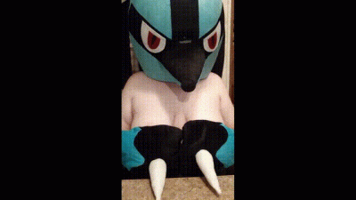 Lucario Titty Fucks A Dildo Handed To Her On A Silver Platter