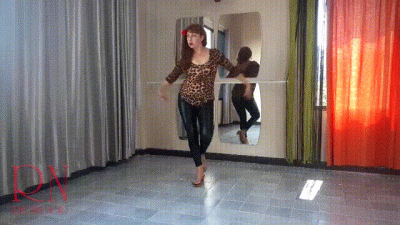 Flamenco Hot Spanish Dance. Regina Noir Dances In A Ballet Class. Guitar Music 2