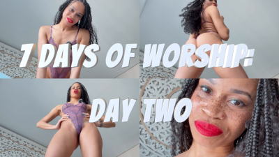 7 Days Of Worship: Day Two- Ebony Femdom Goddess Rosie Reed Essential Slave Task Worship Orders
