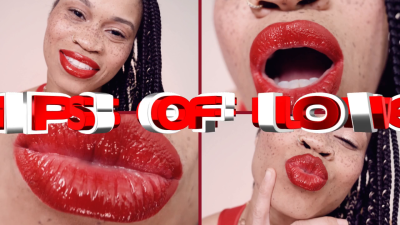 Lips Of Love- Ebony Femdom Goddess Rosie Reed Sensual Red Lipstick Mouth Worship- 1080p HD
