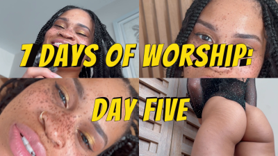 7 Days Of Worship: DAY5- Ebony Femdom Goddess Rosie Reed Slave Training Worship Conditioning