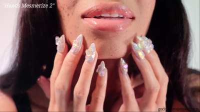 Goddess Hands **** 2- Ebony Femdom Goddess Rosie Reed Long Fingers Hand Fetish ****