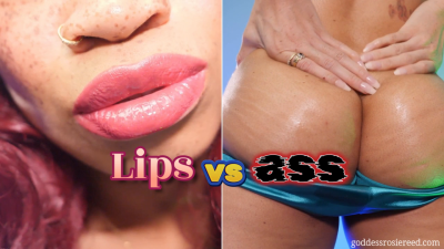 Lips vs Ass- Ebony Femdom Goddess Rosie Reed Lips And Ass Worship Mind Fuck Femdom POV Teasing