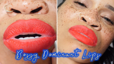 Bossy Dominant Lips- Ebony Goddess Rosie Reed **** Obedience Training Red Lipstick Fetish