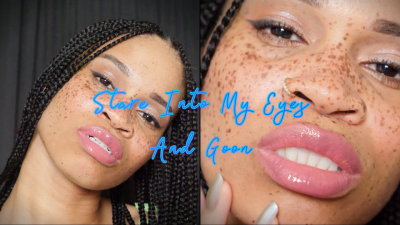 Stare Into My Eyes And Goon- Ebony Femdom Goddess Rosie Reed Mesmerizing Gooner Face Fetish Sensual Jerk Off Encouragement Beautiful Brown Eyes- 1080P HD