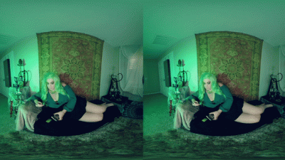 Topless Pleasure Smoke 3D VR 4K