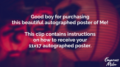 Autographed Personalized Poster