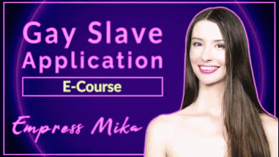 Gay Slave Application (E-Course)
