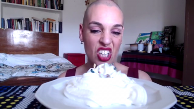 Giantess Kala Devours Shrinkers Caught In Whipped Cream