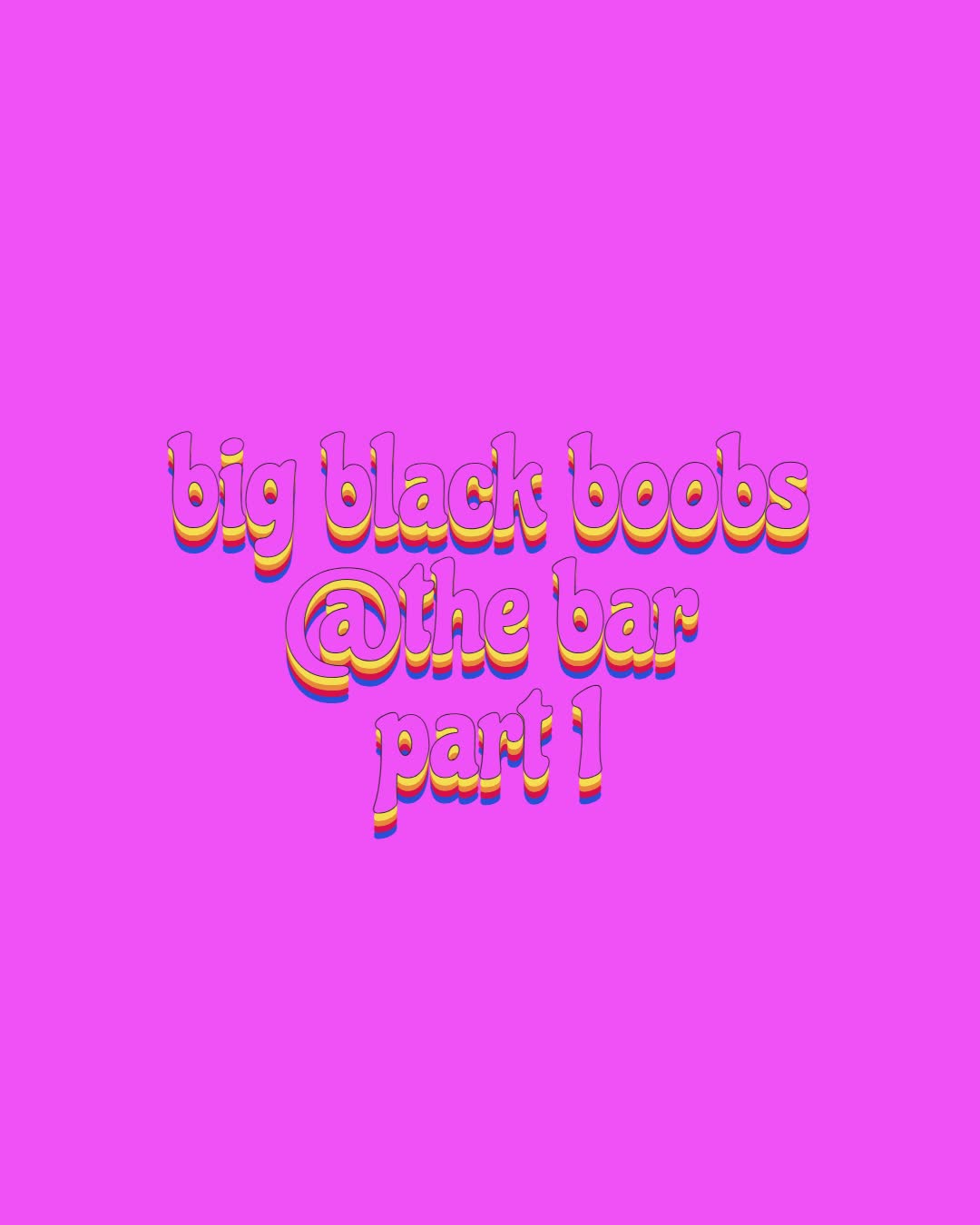 Big Black Boobs At The Bar-POV Of A Tiny Man