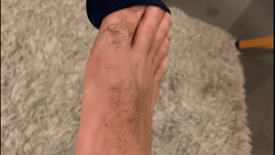 Exhibiting My Feet On A Cool Carpet