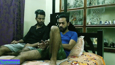Indian Hot MILF Step-Aunty Fucking With Two Step-Brothers