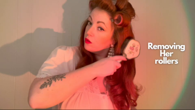 Removing Her Rollers