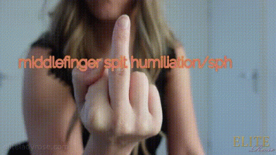 Middlefinger Spit Humiliation SPH