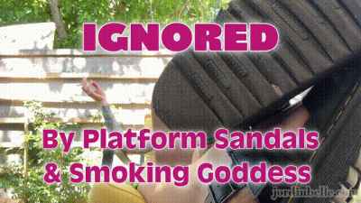 Ignored By Dirty Platform Sandals & Smoking Goddess