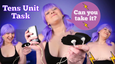 Tens Unit Task- Femdom Electric Play Cbt Instruction Fantasy