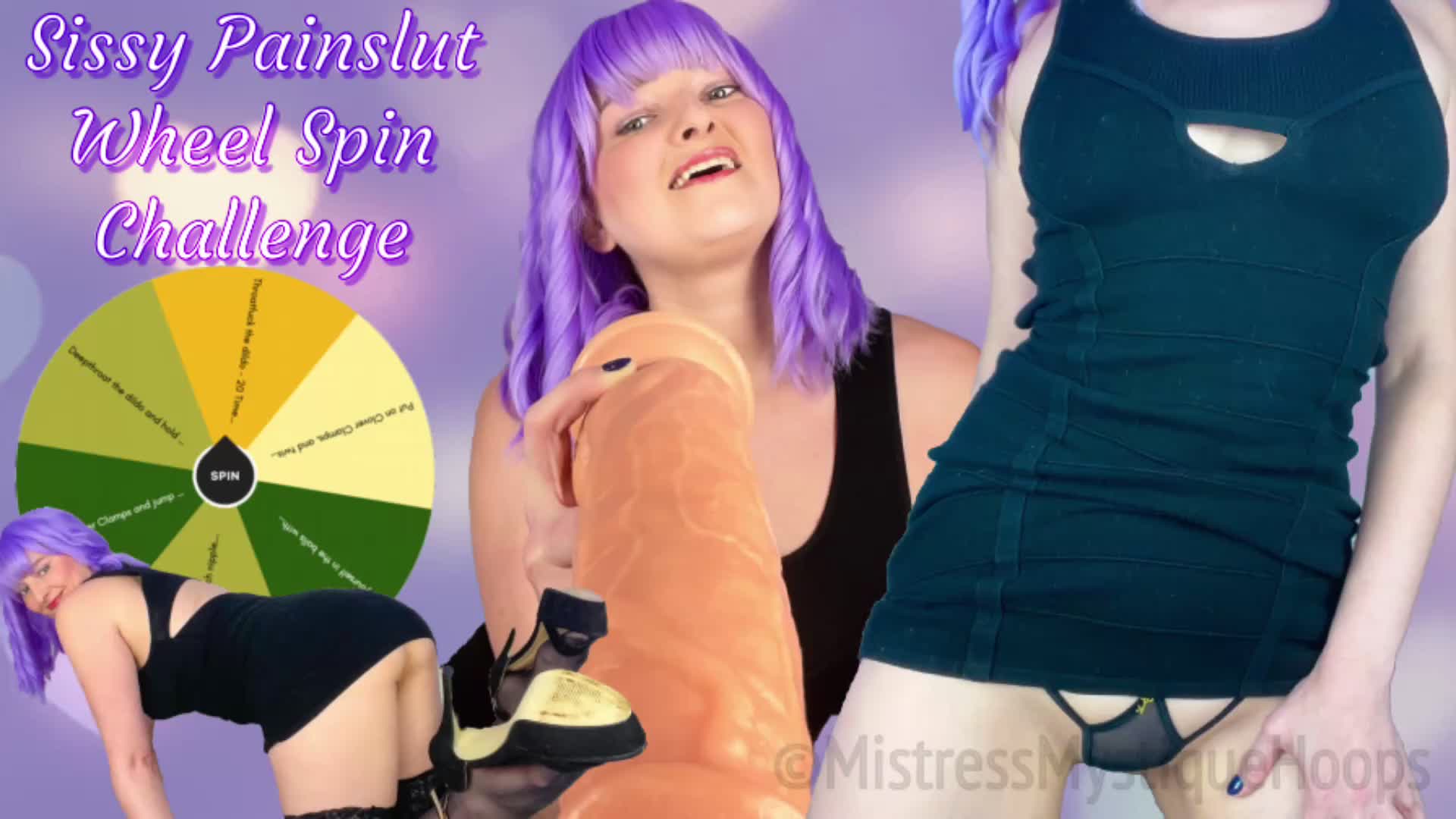 Sissy Painslut Wheel Spin Challenge- Femdom Cbt