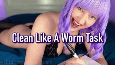Clean Like A Worm Task Femdom Humiliation