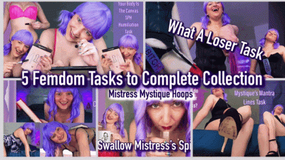 5 Femdom Tasks To Complete Collection Submissive Humiliation Tasks
