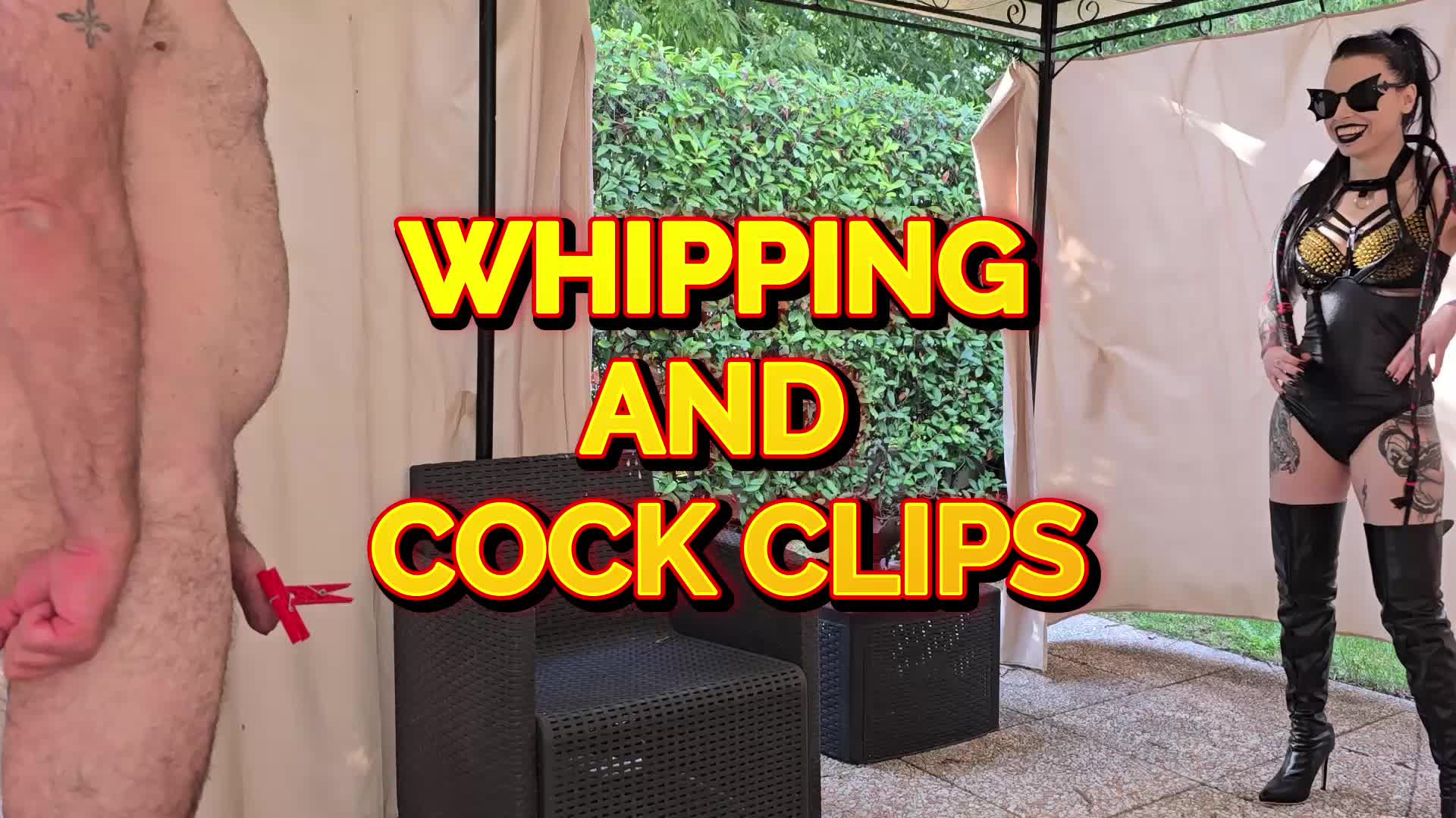 Mistress Nyx- Whipping And Cock Clips