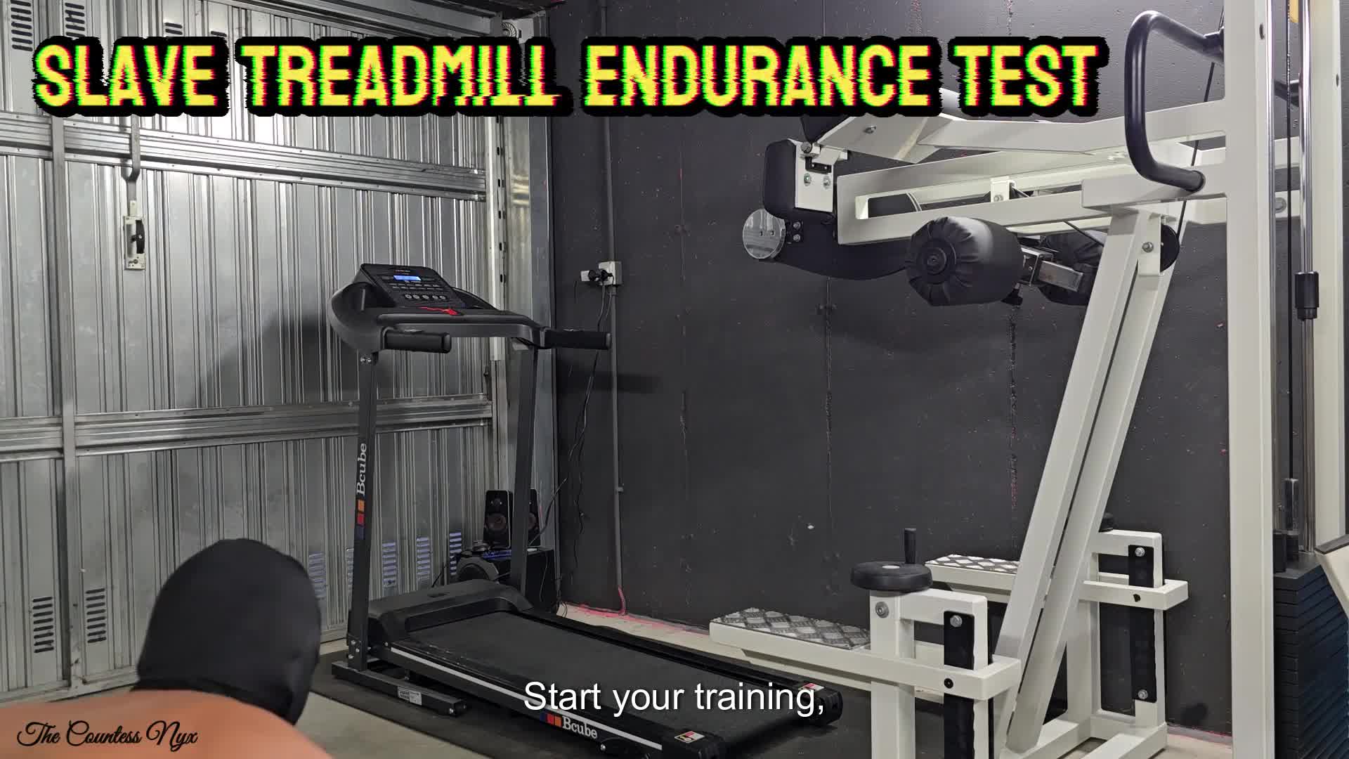 Mistress Nyx- Slave Treadmill Endurance Test (Eng Sub)