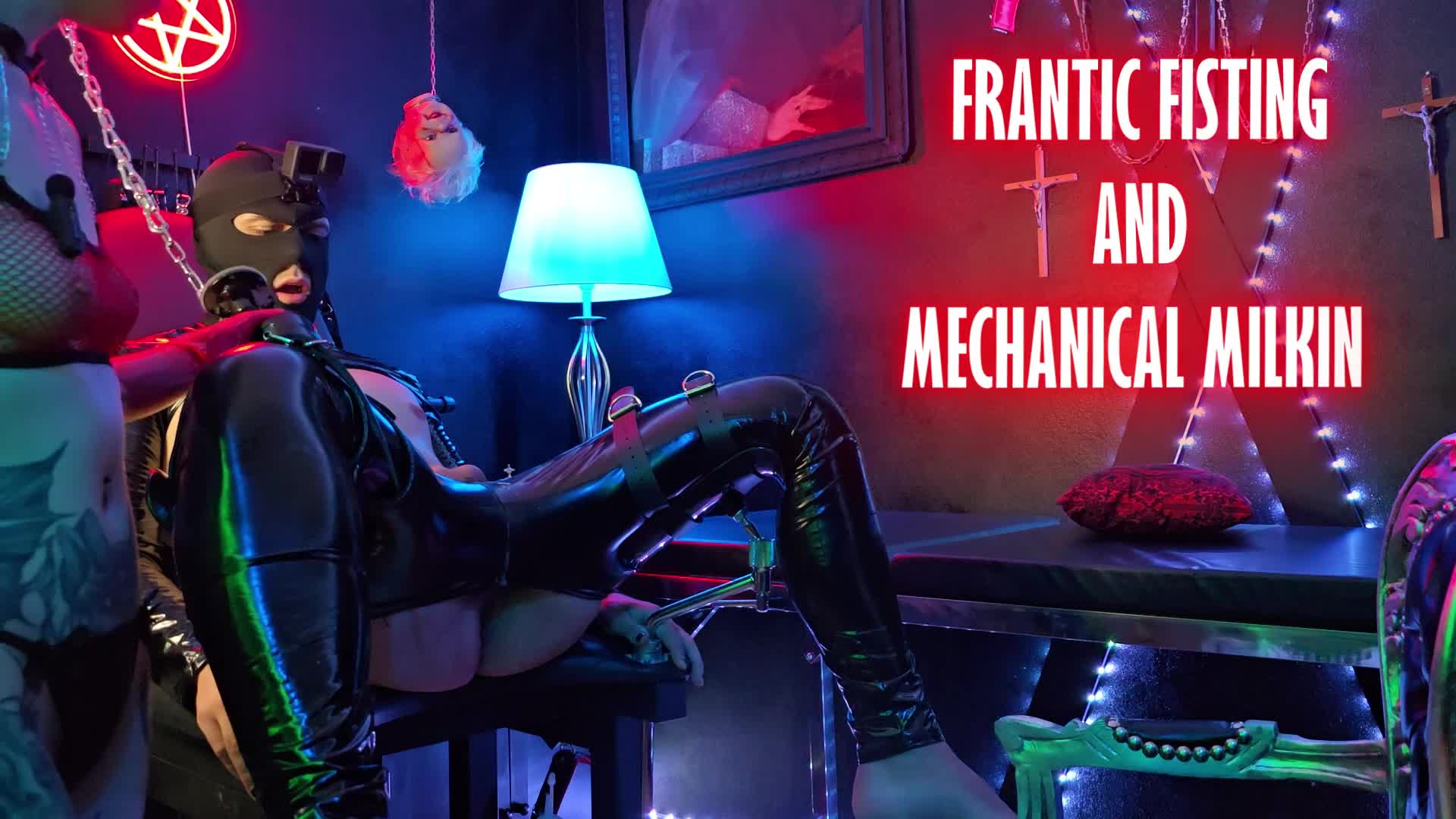 Mistress Nyx- Frantic Fisting And Mechanical Milking