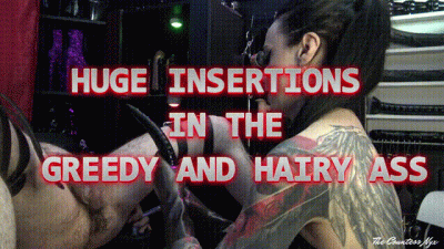 Mistress Nyx Huge Insertions In The Greedy And Hairy Ass