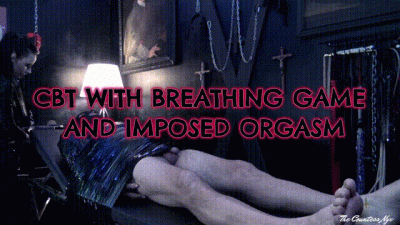 Mistress Nyx Cbt With Breathing Game And Imposed Orgasm