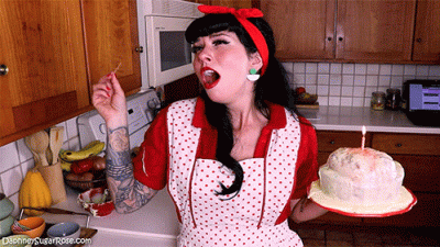 Pin Up Housewife Sneezing & Snot Rocket Blowing On Your Sweet Suprise
