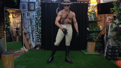 Leather Mountie Fleshlight Cum