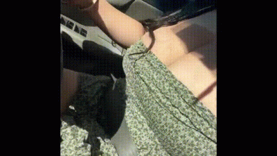 Driving Topless On Freeway, Huge Tits Out In Public