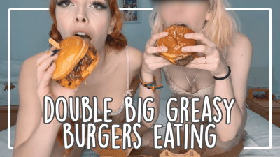 Eating Big Greasy Burgers